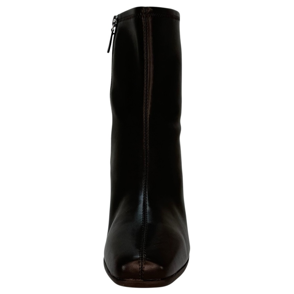 Aerosoles Miley Chocolate Brown Faux Leather Womens Ankle Booties Size 10W - Picture 6 of 14
